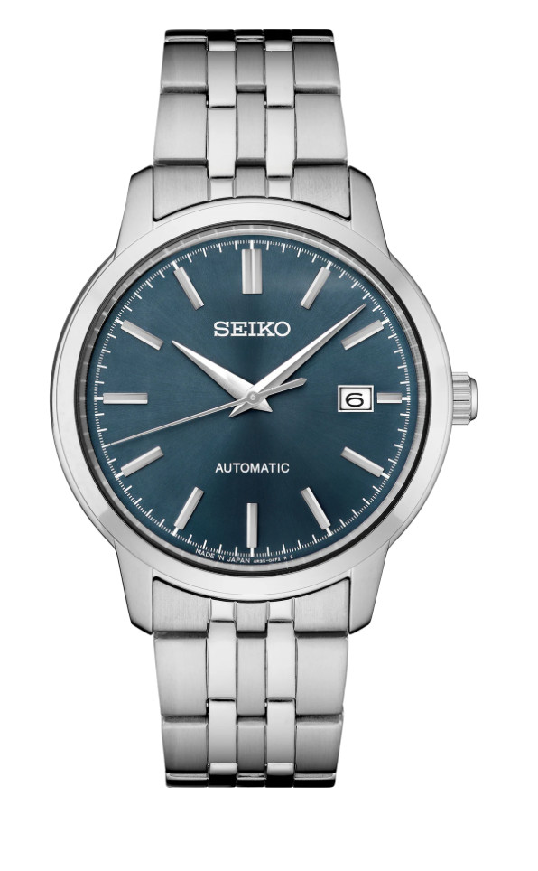 Seiko Essentials Automatic Blue Sunray Dial & Date SRPH87 Men’s Steel Watch