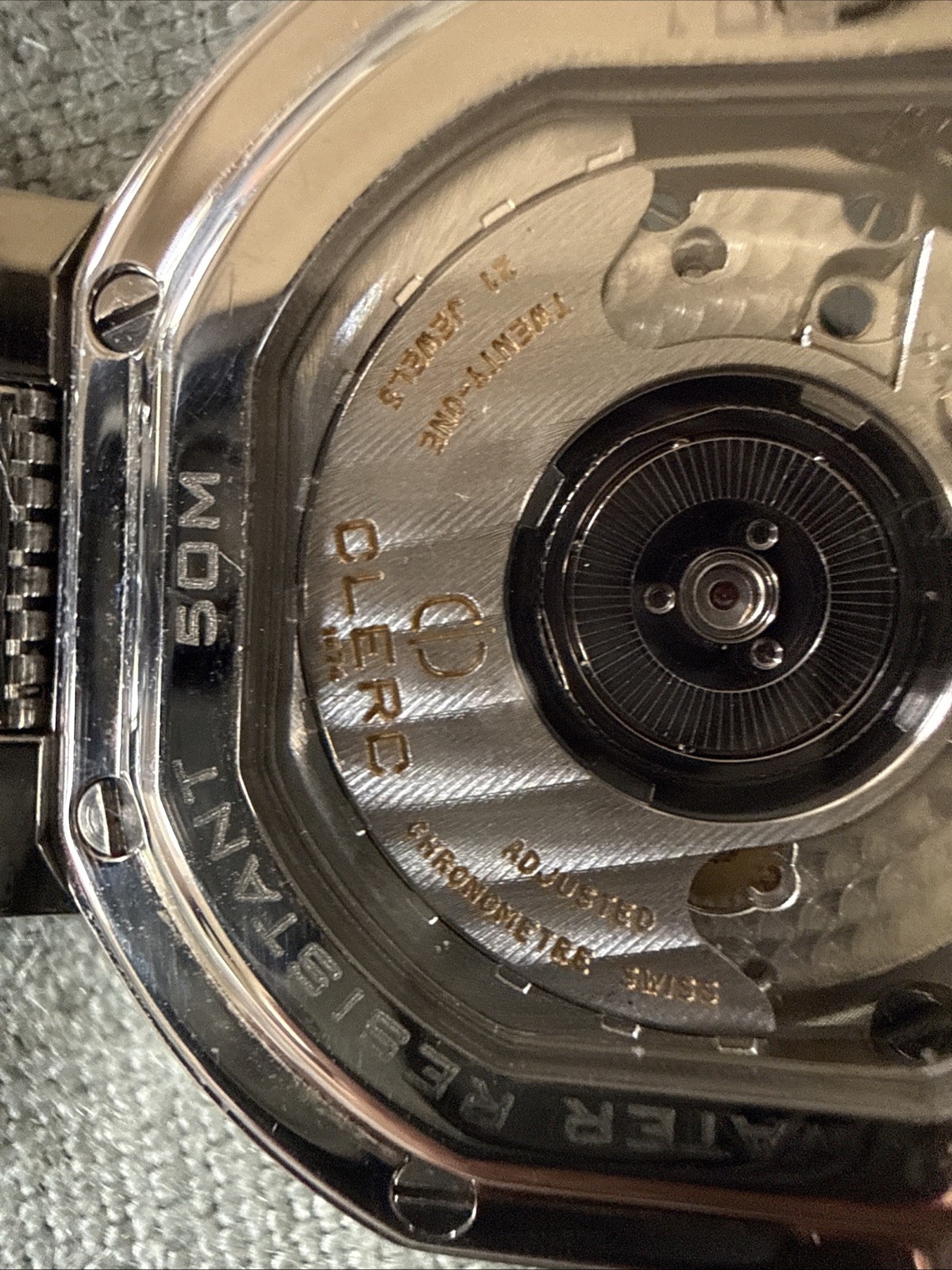 CLERC CHRONOMETER Geneve STAINLESS STEEL BRACELET AUTOMATIC DATE