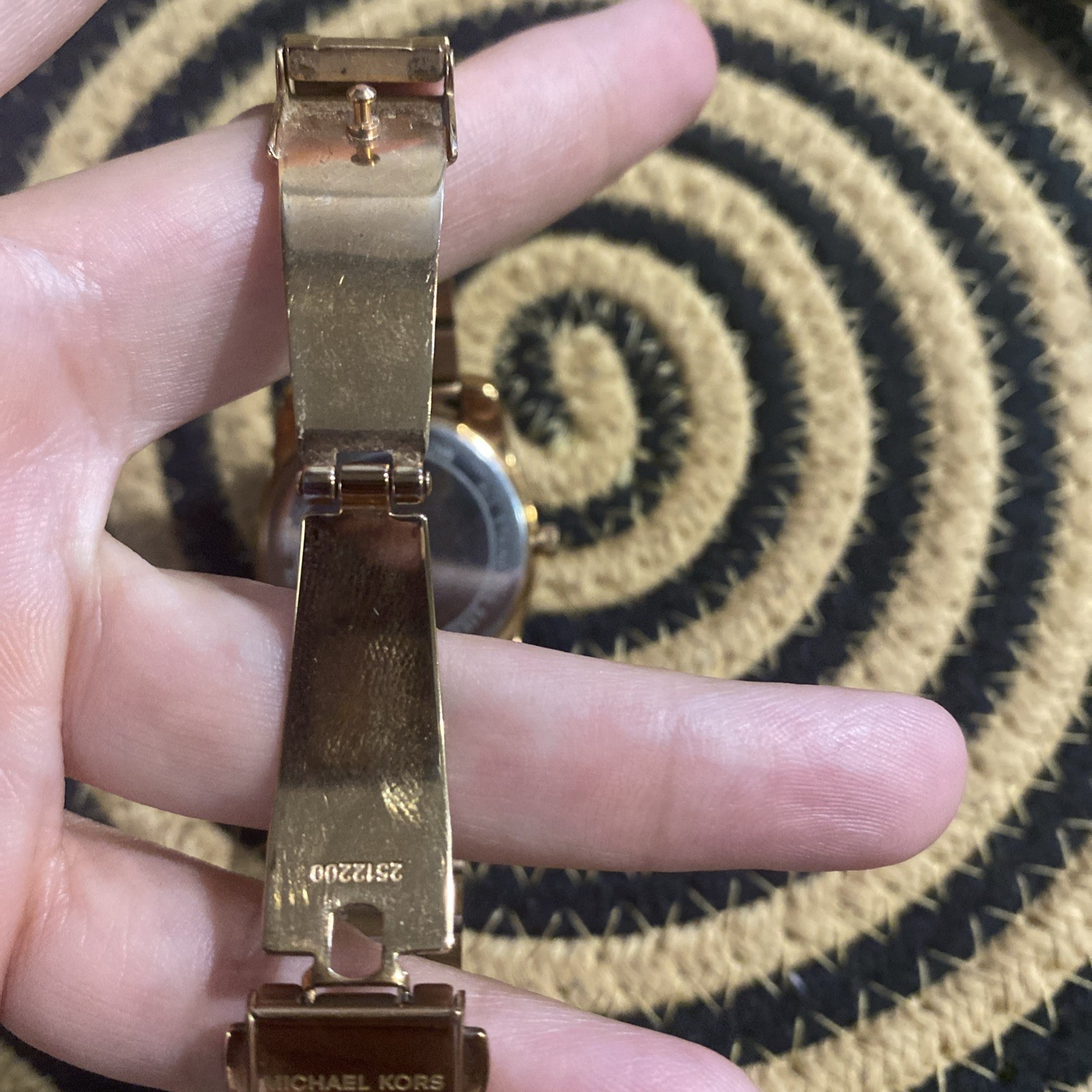 Michael Kors MK6234 Ryland Black Date Dial Rose Gold ColorSteel Band Women Watch