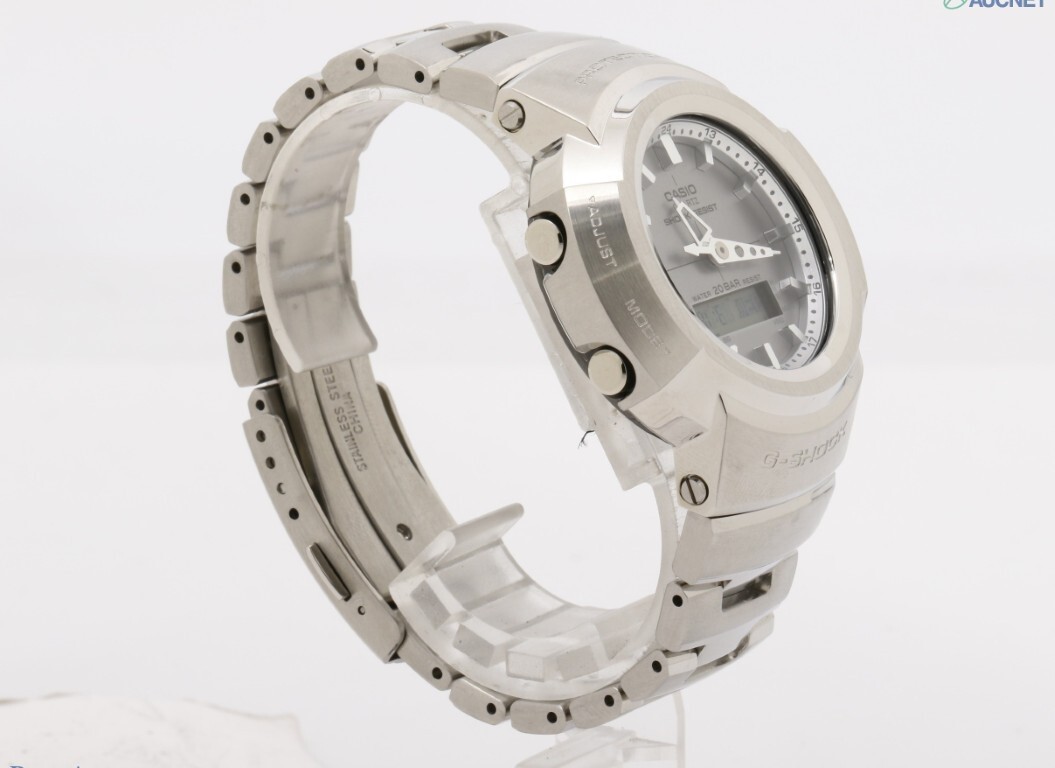 Casio Wristwatch G SHOCK FULL METAL AW 500 SERIES AWM 500D 1A8JF Stainless Steel