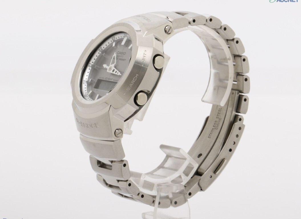 Casio Wristwatch G SHOCK FULL METAL AW 500 SERIES AWM 500D 1A8JF Stainless Steel