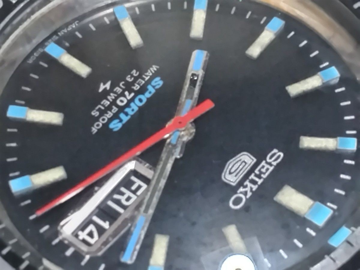 Seiko 5126-8130 5 Sports Original Automatic Vintage Watch Working Japan