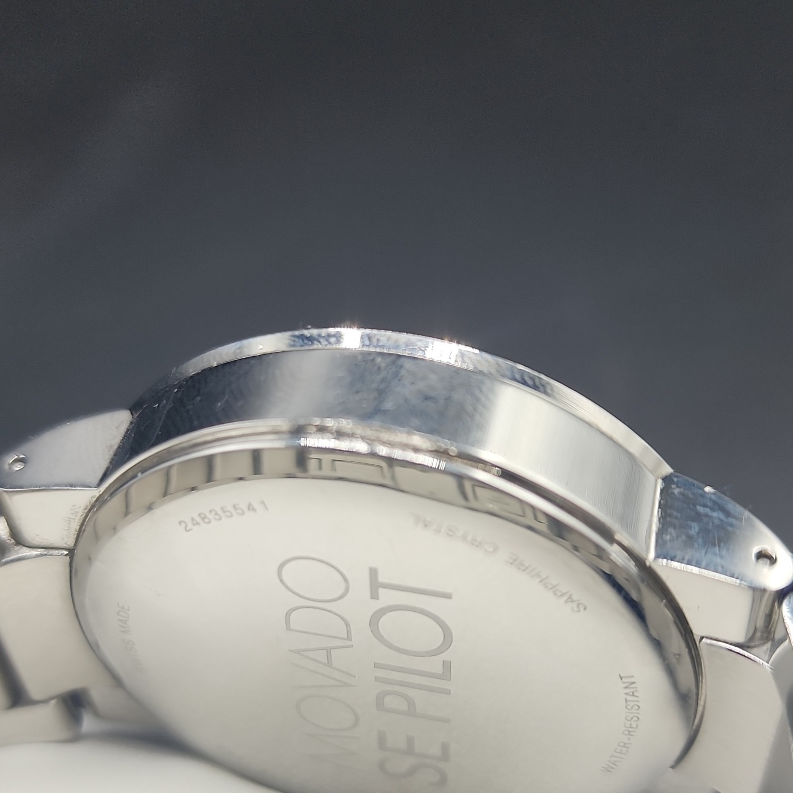 Movado SE Pilot Men’s 42mm Silver Dial Quartz Stainless Bracelet Date Box