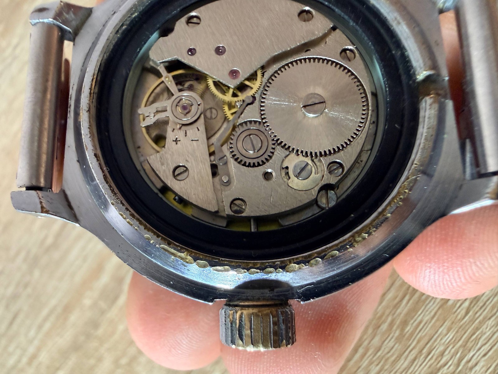 RARE Vintage Vostok Ukraine Police MVS DAI 60 Years 2414A Mechanical Watch 1996