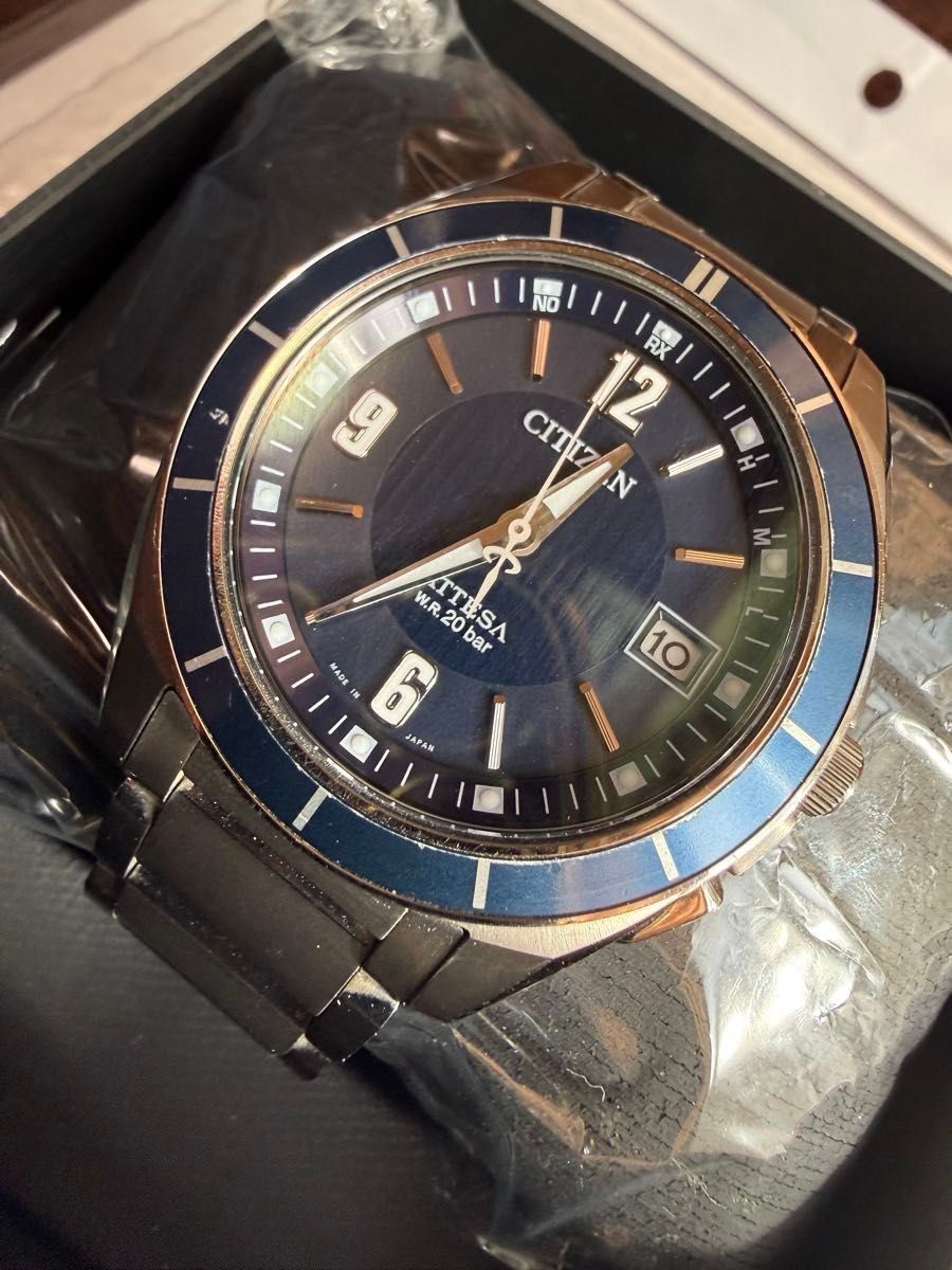 Citizen Attesa Eco-Drive Quartz Titanium 20BAR 42mm Men’s Watch Japan