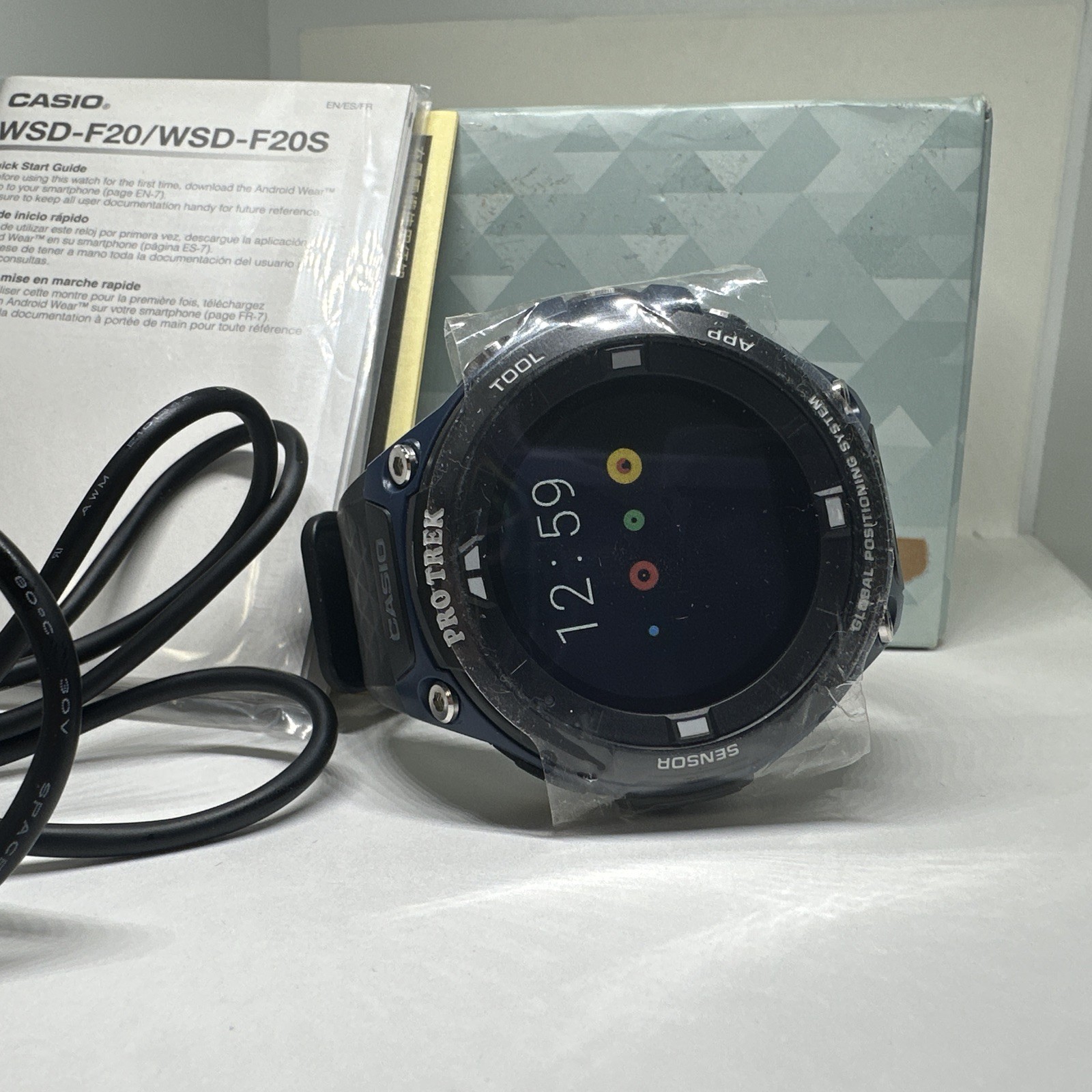 Casio Pro Trek WSD-F20 Men’s Black Silicone Band Digital GPS Smartwatch XOB128