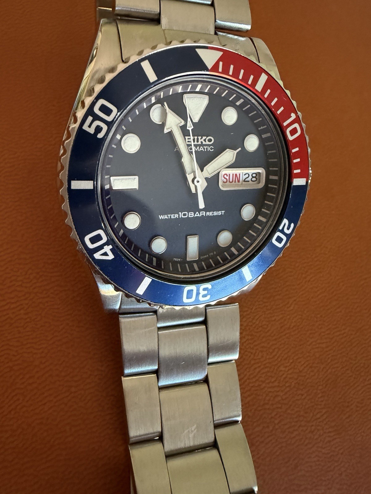 Seiko 7S26-0040 SKX033 Automatic Pepsi Watch
