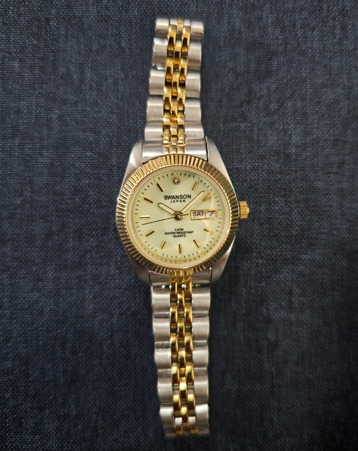 New Women’s Swanson Two-tone or Solid Japan Crystal Water Resistant Miyota Watch