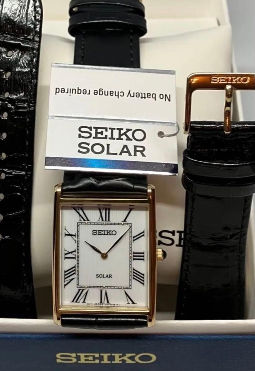 Unused Seiko SUP880 Analog Quartz Black Dial Men’s Watch