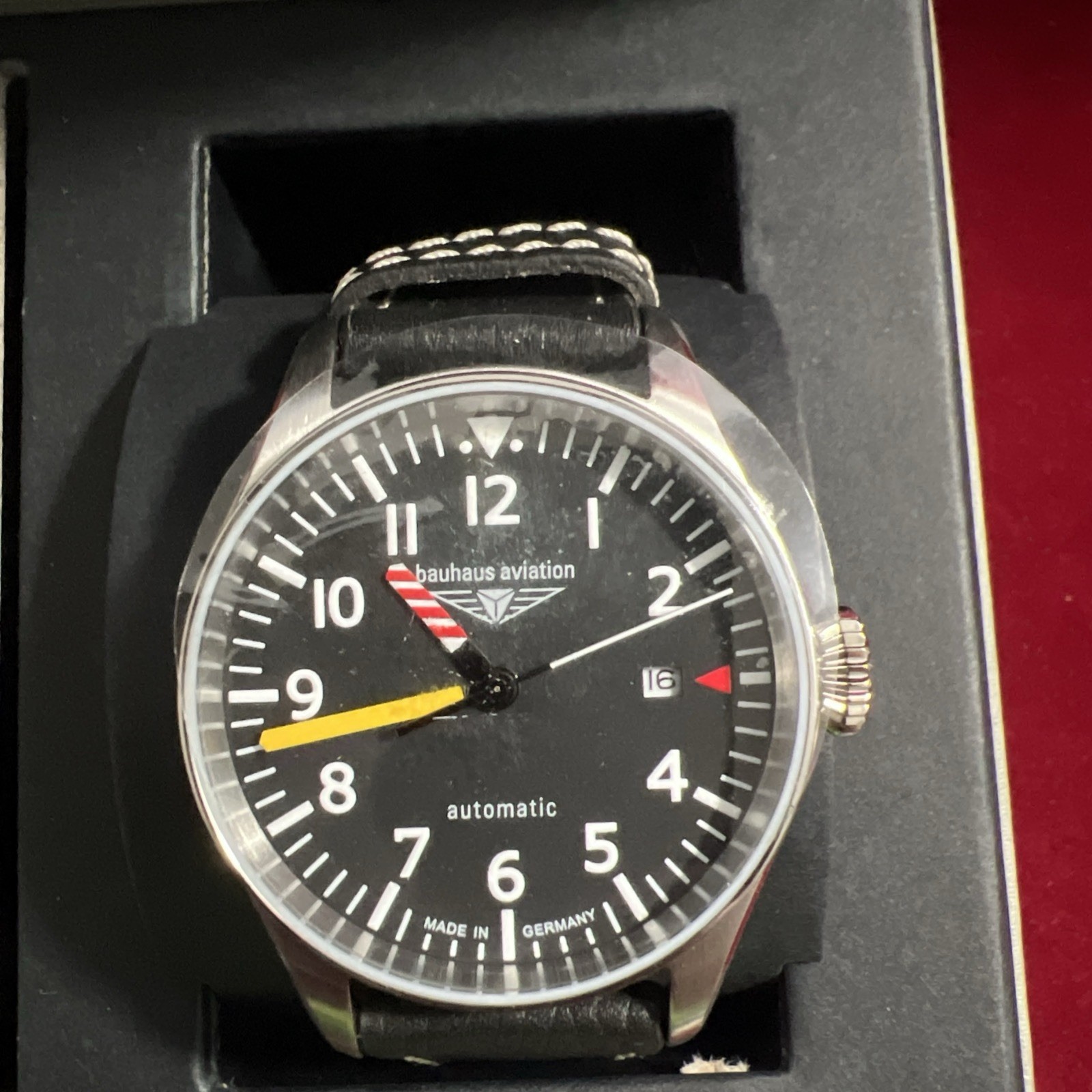 Bauhaus Aviation Flight Control Automatic Watch, 40 mm, Miyota 8215, 2762-5