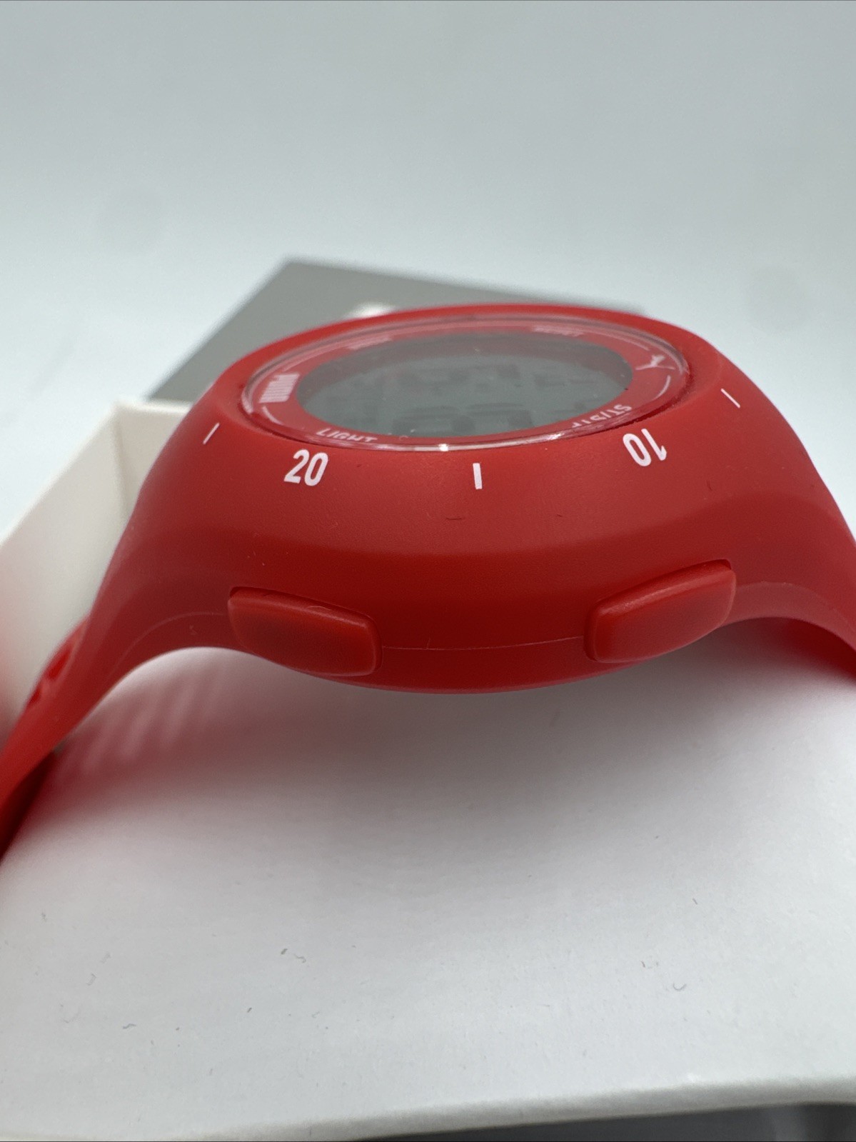PUMA Women’s Puma 3 LCD, Red-Tone Polycarbonate Watch, P6023