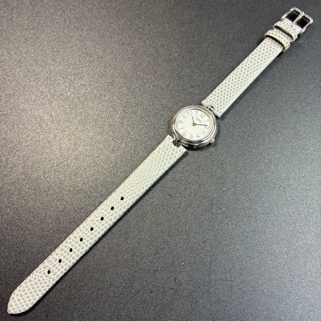 Hermes Profile Women’s Silver Quartz Wristwatch Japan Used 073717