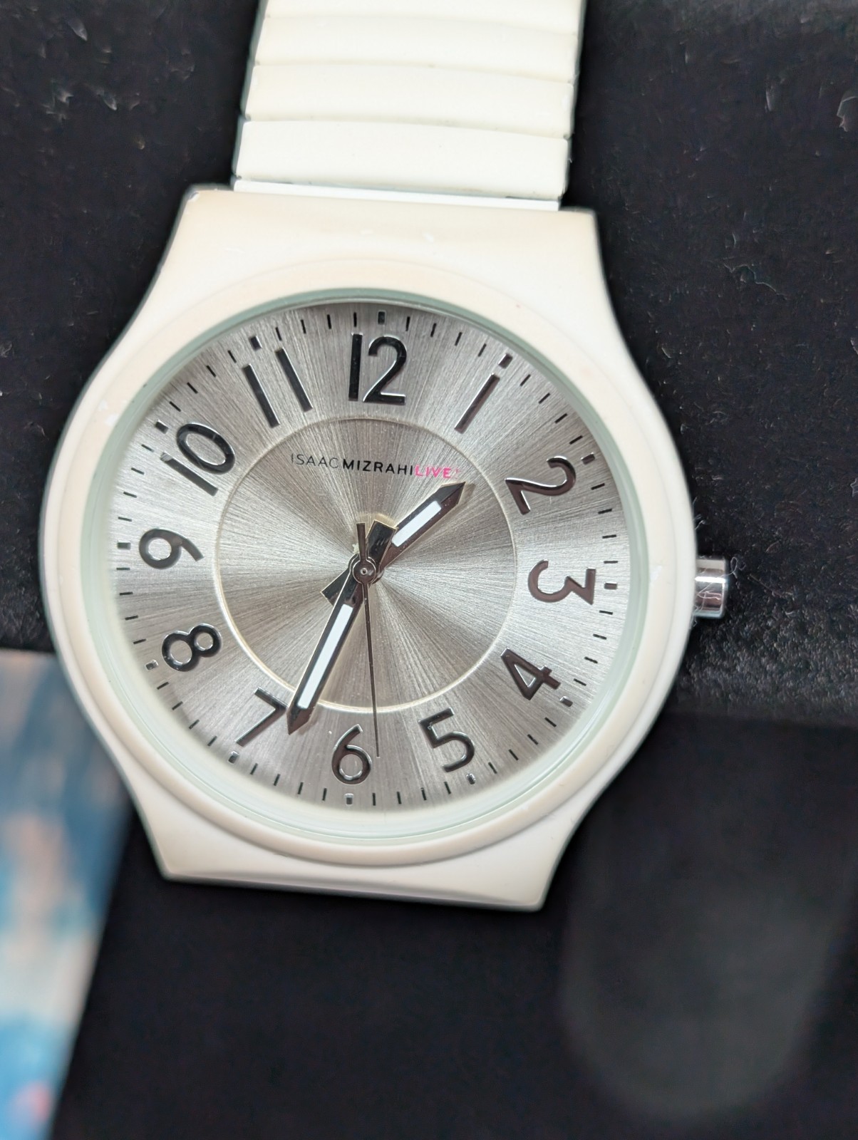 Isaac Mizrahi Live! Watch. Silicone Strap One Piece. No Box Untested As-Is