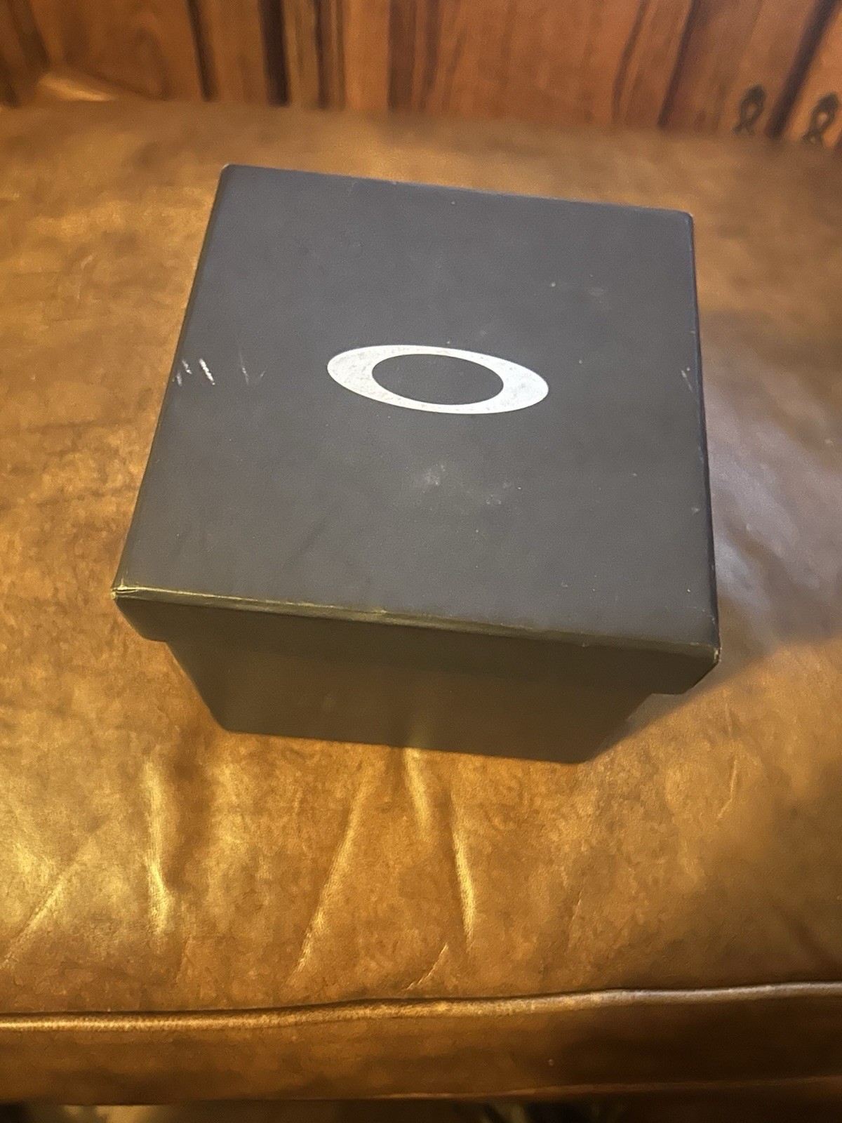 Oakley 12 Gauge Quartz Wristwatch Blue Dial Silver Steel 45mm Black Strap Box