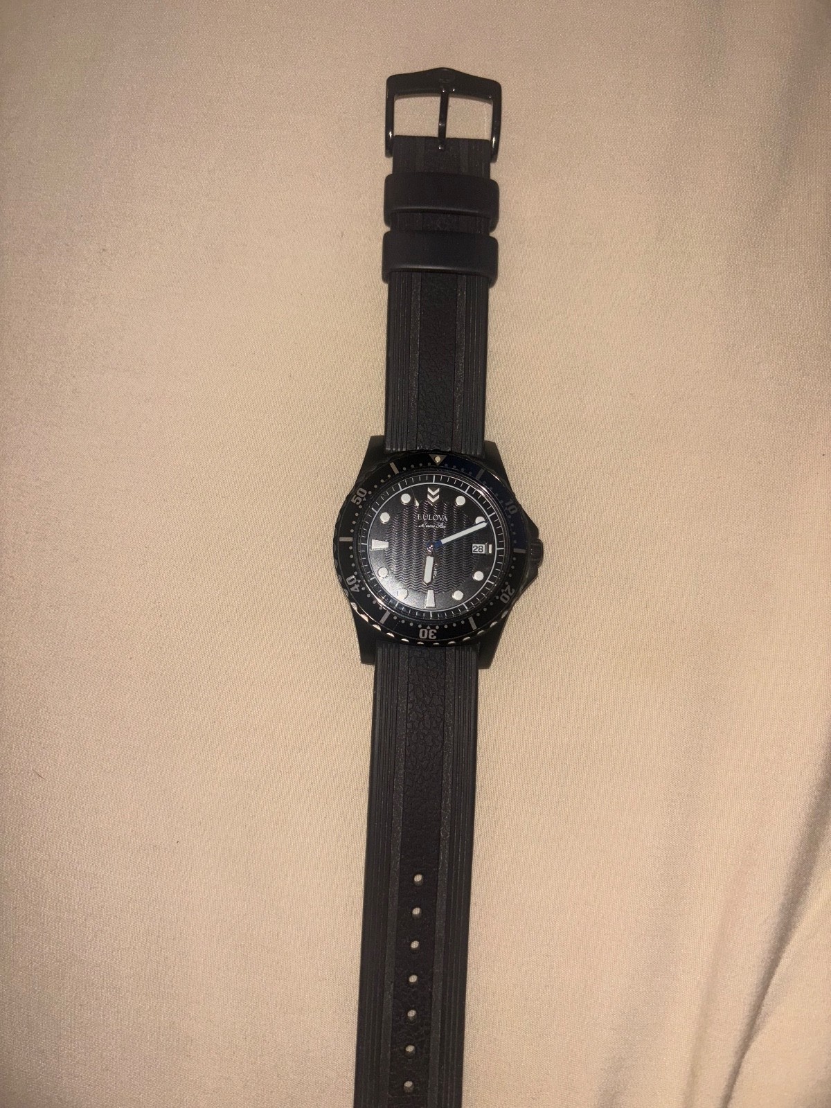 Bulova Marine Star Men’s Black Watch – 98B159