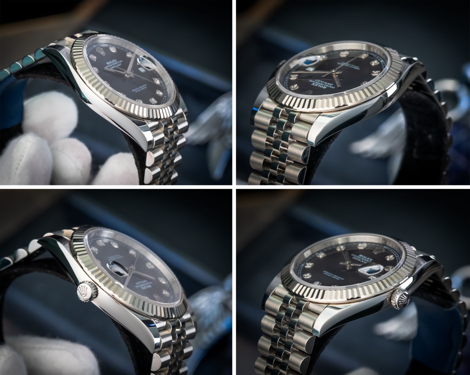 Rolex Datejust 41 Black Diamond Dial Jubilee Fluted – 2025 – BOX & PAPERS 126334