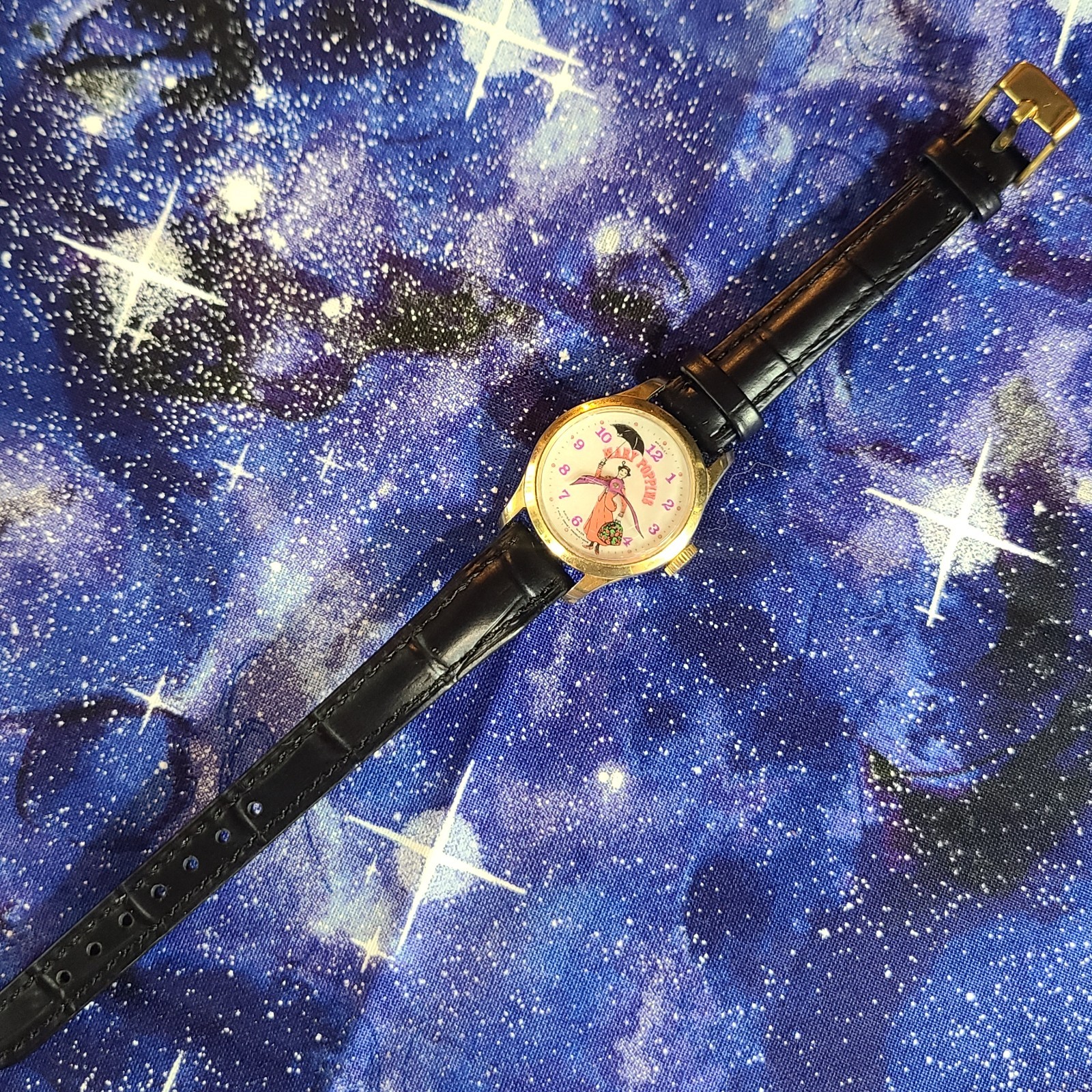 Vtg Disney Bradley Mary Poppins Mechanical Watch Runs 18+ hrs | Ready To Wear