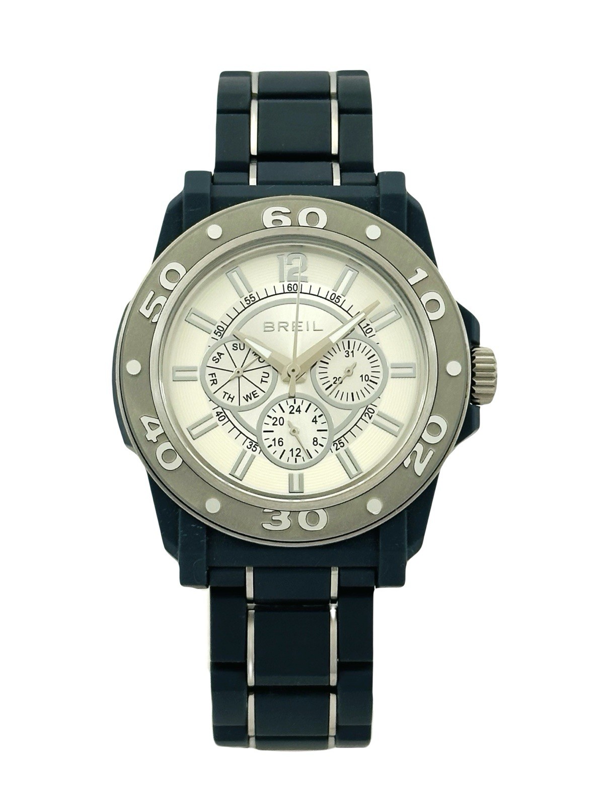 Breil TW0992 Men’s Multifunction Mantalite Polycarbonate Links Bracelet Watch