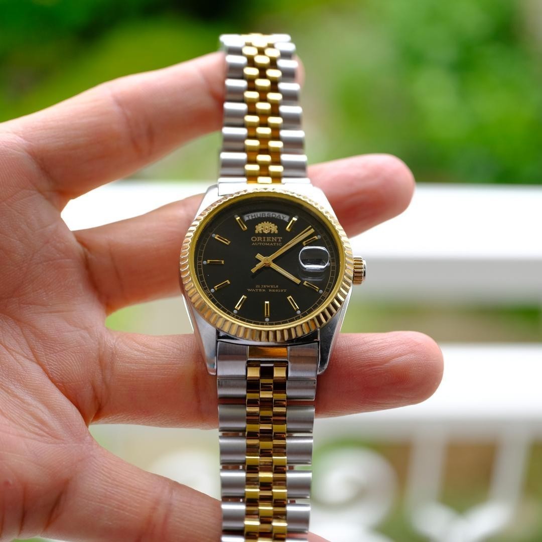 ORIENT President Day-Date Working Auto 36mm Rare OH 2026 Box Sapphire Watch