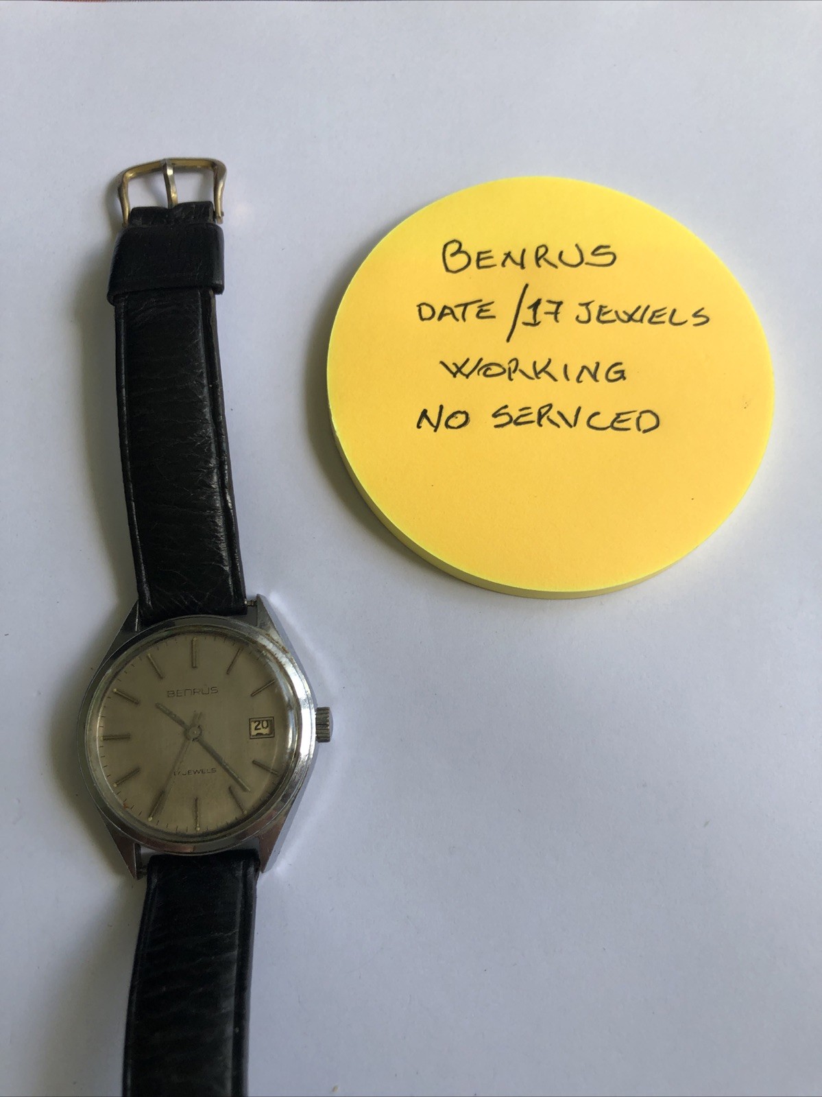 Benrus Watch Vintage Working
