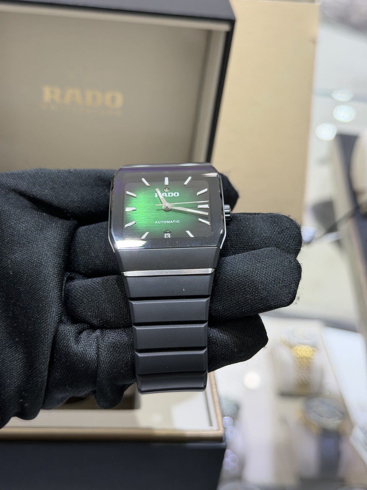 Rado Anatom Automatic ST Steel Graded Green-Black Dial Unisex Watch R10202319