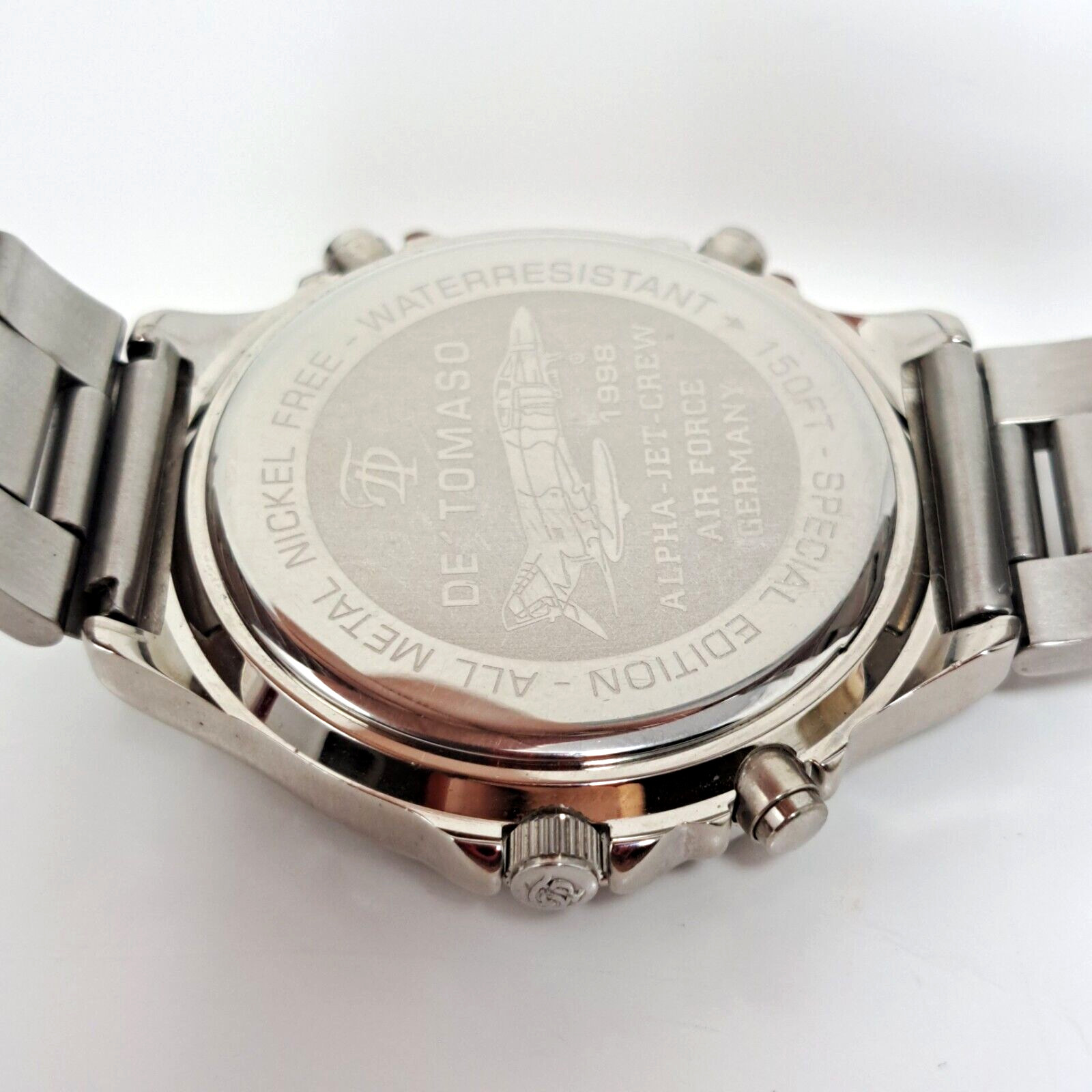 DE ‘TOMASO F4 ALPHA JET CREW Watch Chronograph Pilot Aviation Special Edition