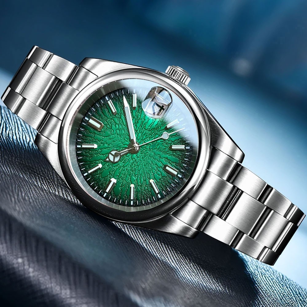 36mm/39mm Tandorio Lumen Round Bezel Sapphire Glass 20ATM NH35A Men Auto Watch