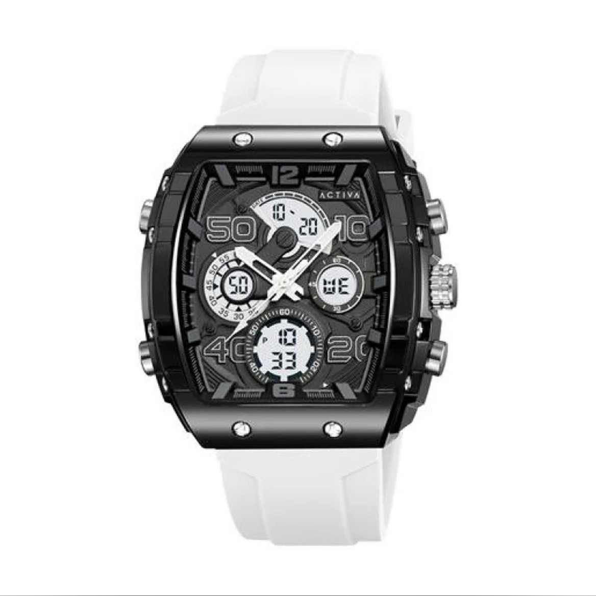 ACW8109-008 – Activa X Invicta Digital Essentials Men’s Watch – 45mm, White