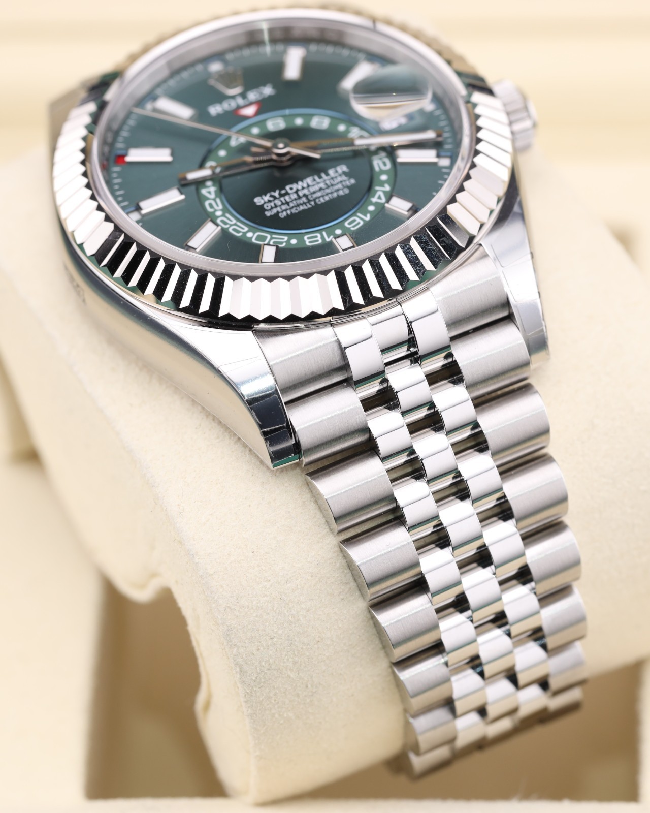 2026 Factory Stickers Rolex Sky-Dweller 42 Green Dial on Jubilee 336934