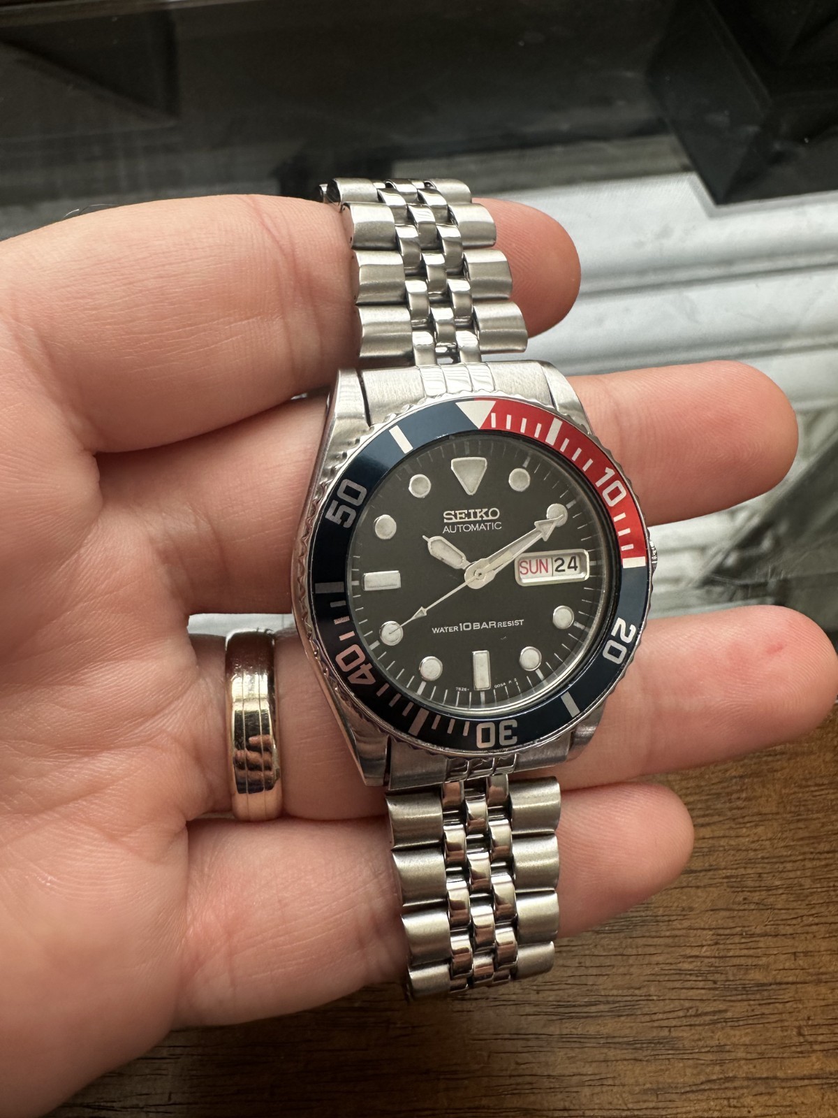 Seiko 10Bar Skx025 7s26-0050 38mm Automatic Watch