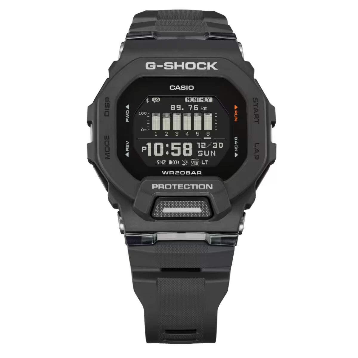 CASIO G-SHOCK GBD-200-1 G-SQUAD BLUETOOTH BLACK DIGITAL WATCH