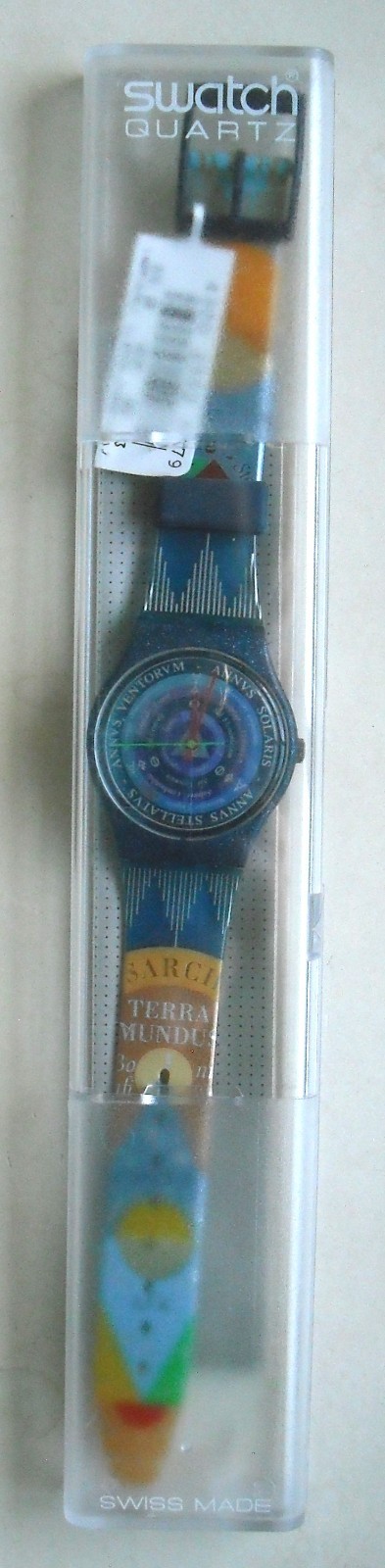 Vintage 1993 Swatch Watch Tarot Unisex Adult GN131 Swiss Made NEW With Case