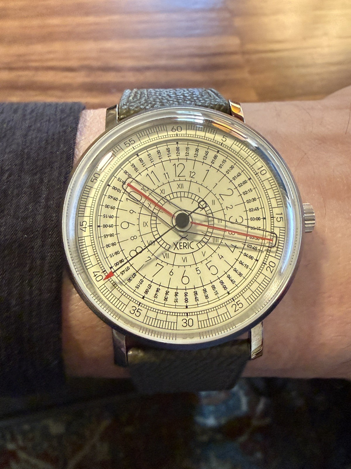 Xeric Omnigraph Automatic Cream Limited Edition – worn once, mint condition