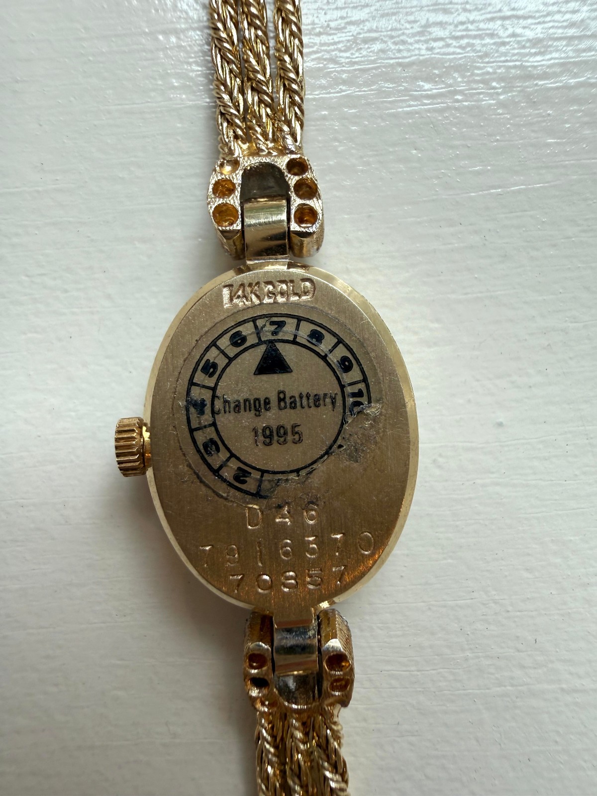 Vintage Movado 14K Gold & Diamond Swiss Quartz Ladies Bracelet Watch | Serviced