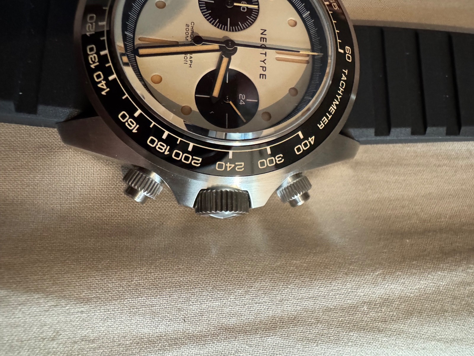 Neotype LM02 TYPE C Panda Chronograph Watch Limited New