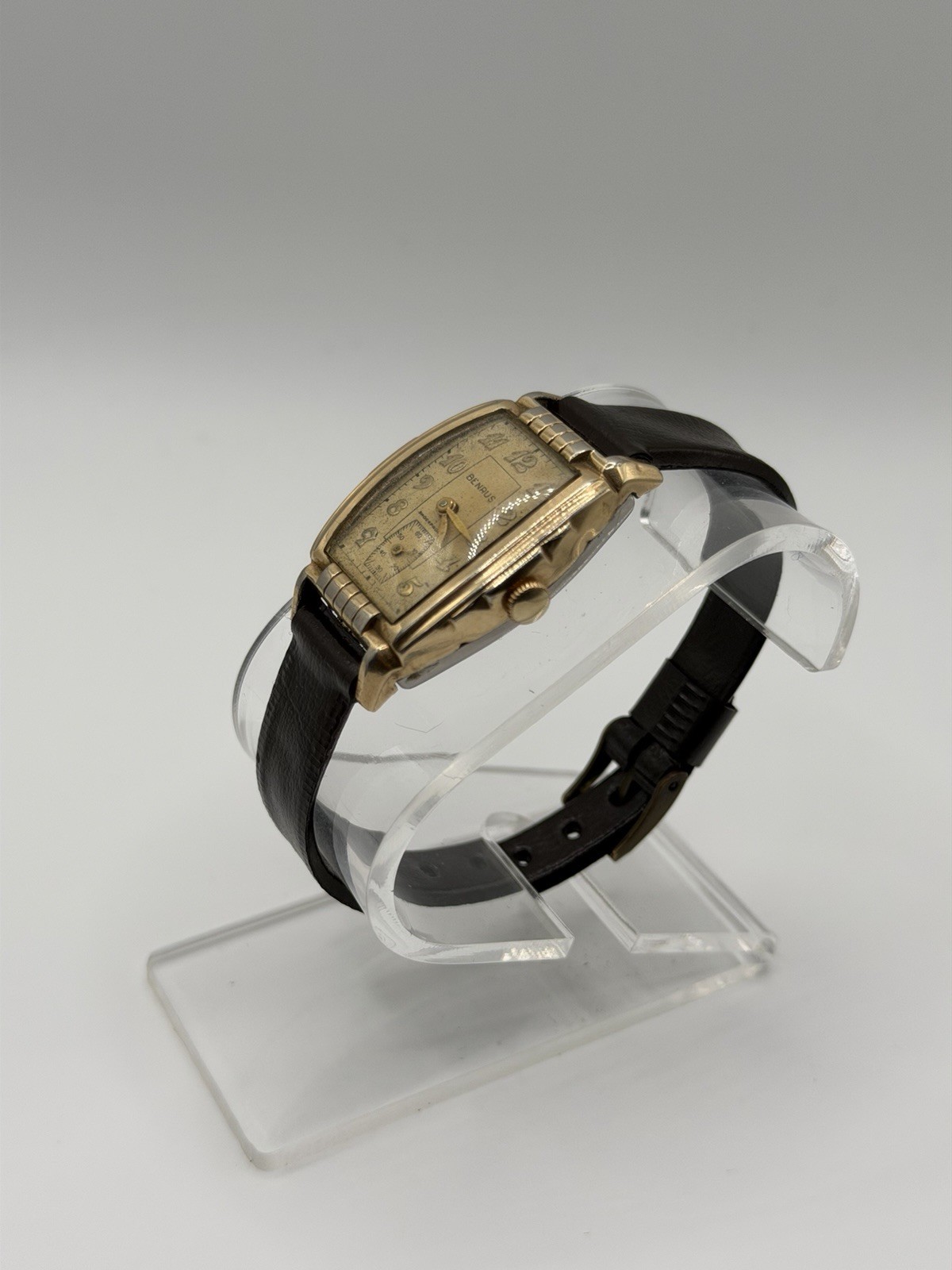 Vintage Benrus Gold Filled Art Deco “Tank” Watch (Runs Great) Read Desc.