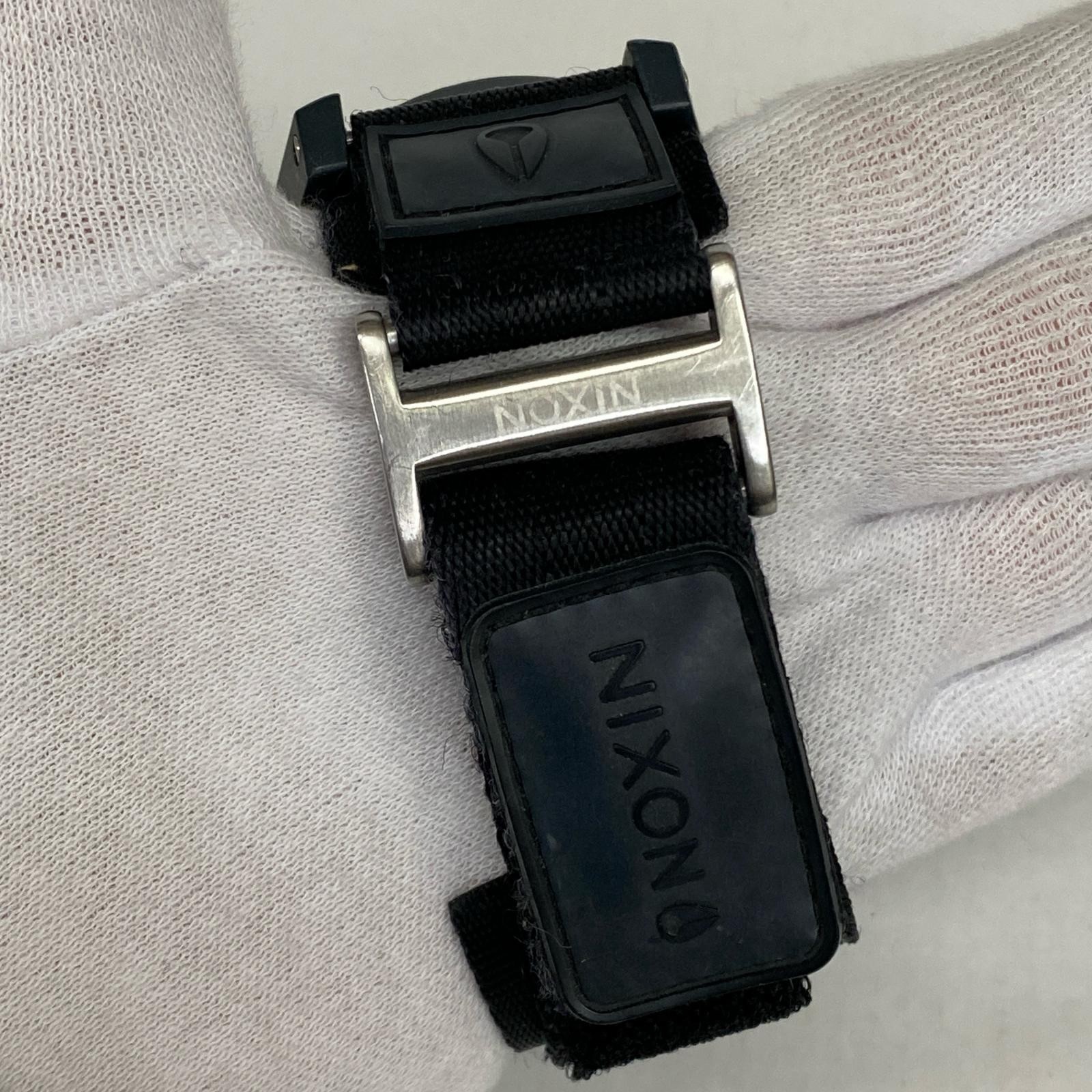 [A2R] Used NIXON Wristwatch Black Kakogawa [w9t]