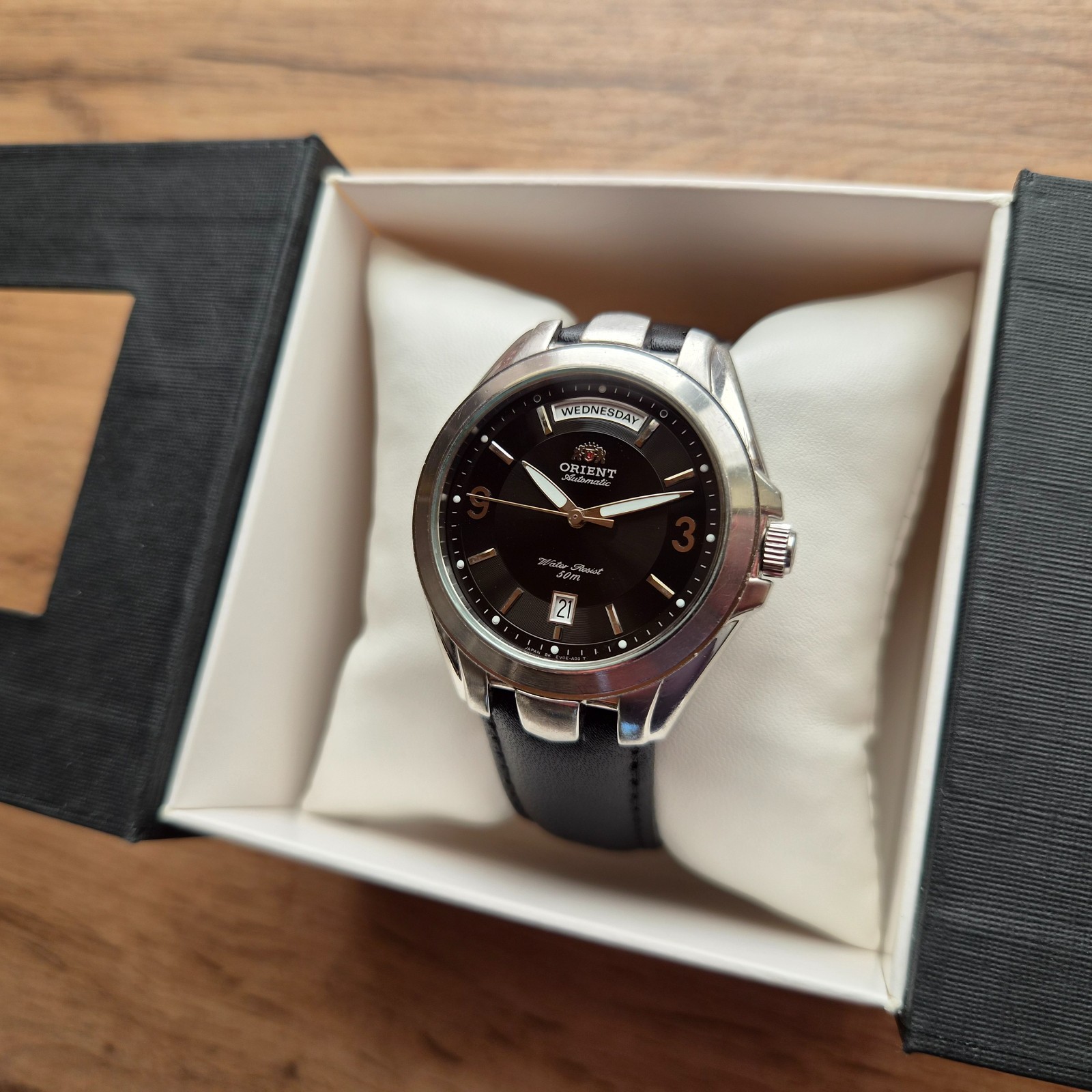Rare Orient President day date Mechanical Automatic Japan Watch black watch
