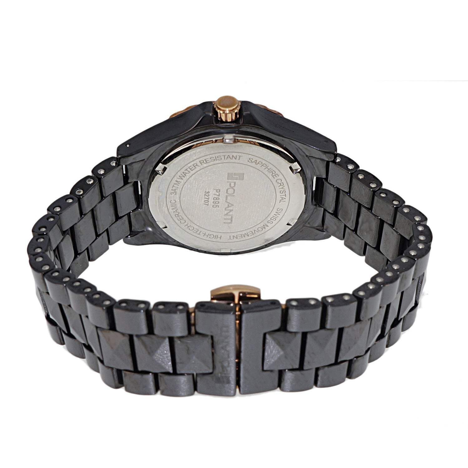 Ceramic II BLACK CERAMIC /ROSETONE | White Dial Wristwatch P7895KR