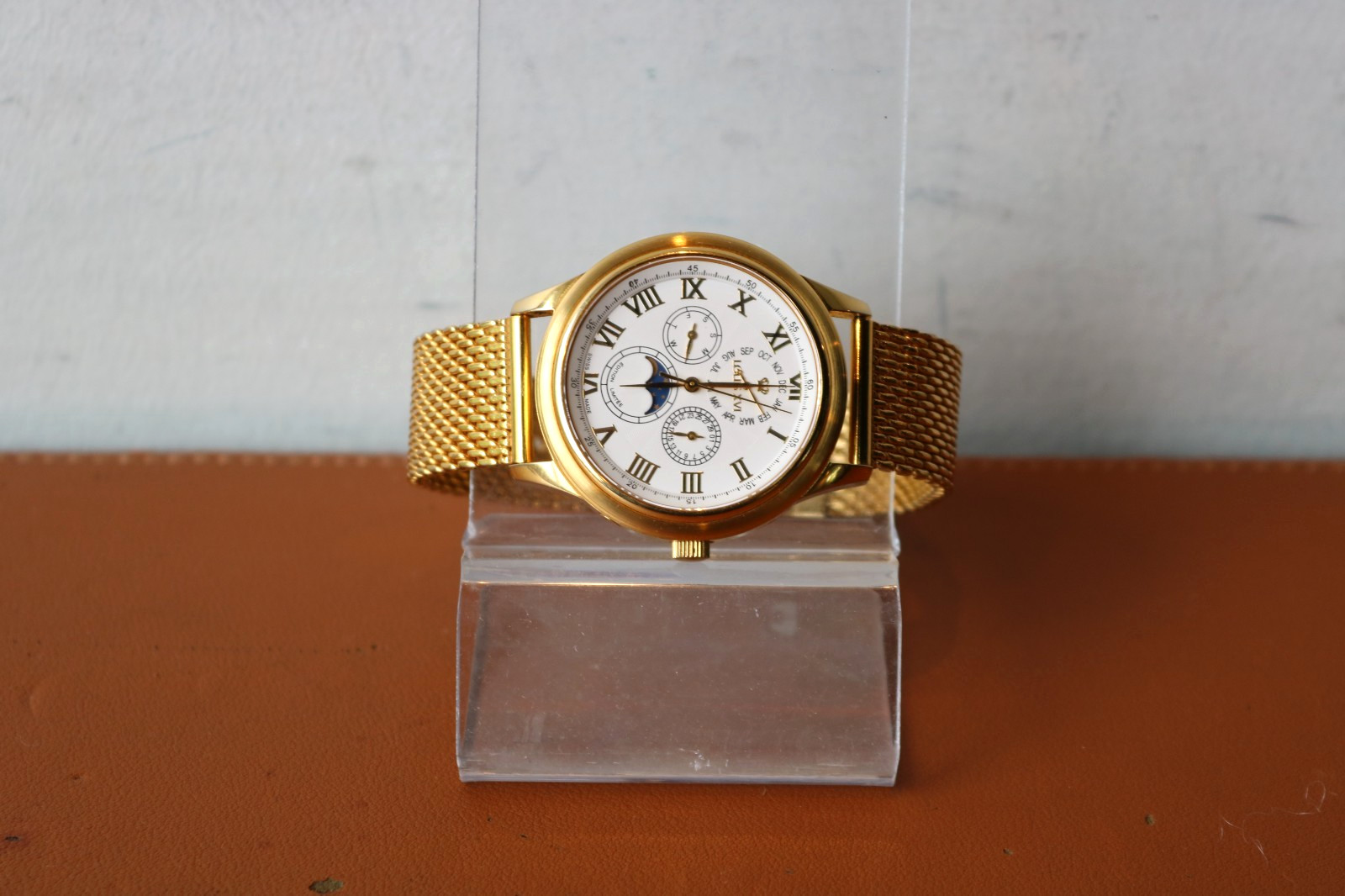 Louis XVI Limited Edition La Lune 513 Stainless Steel Gold Watch