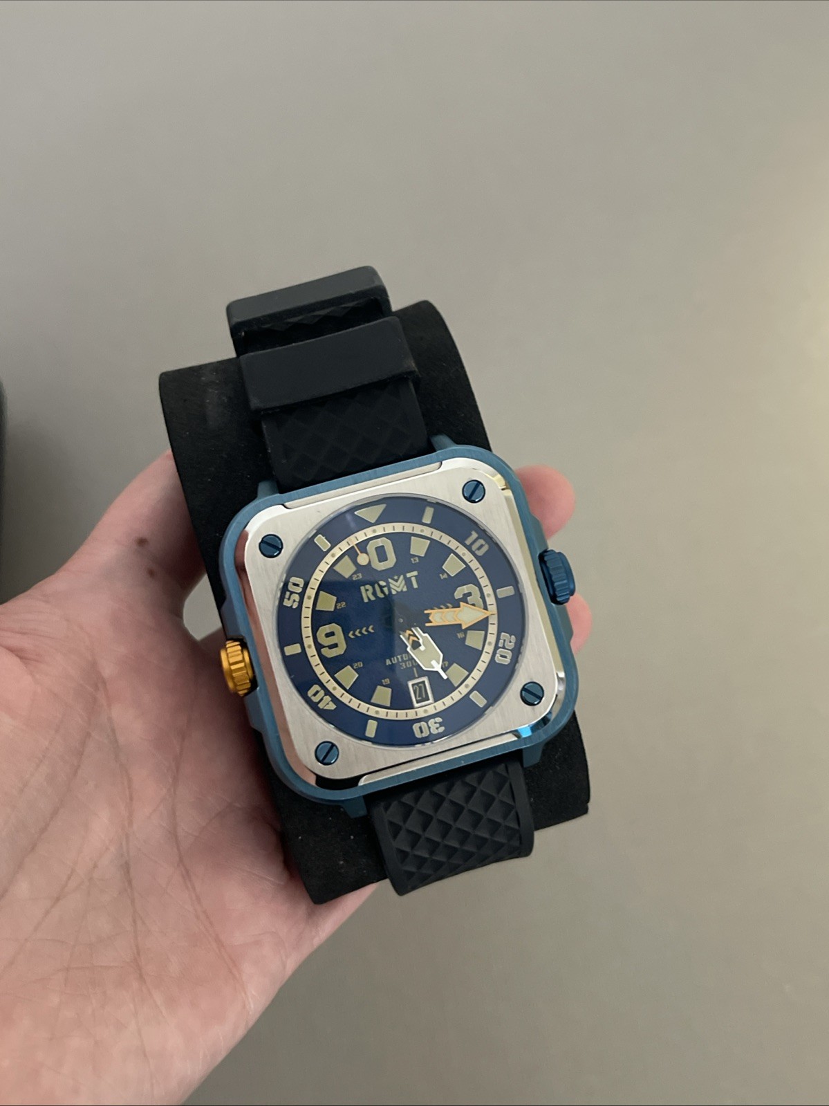 RGMT Pershing Battlefield Blue Automatic Watch OBO