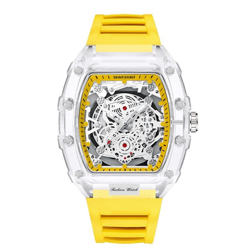 KIMSDUN Transparent Men’s Watch Quartz Wristwatch Luminous Waterproof watch