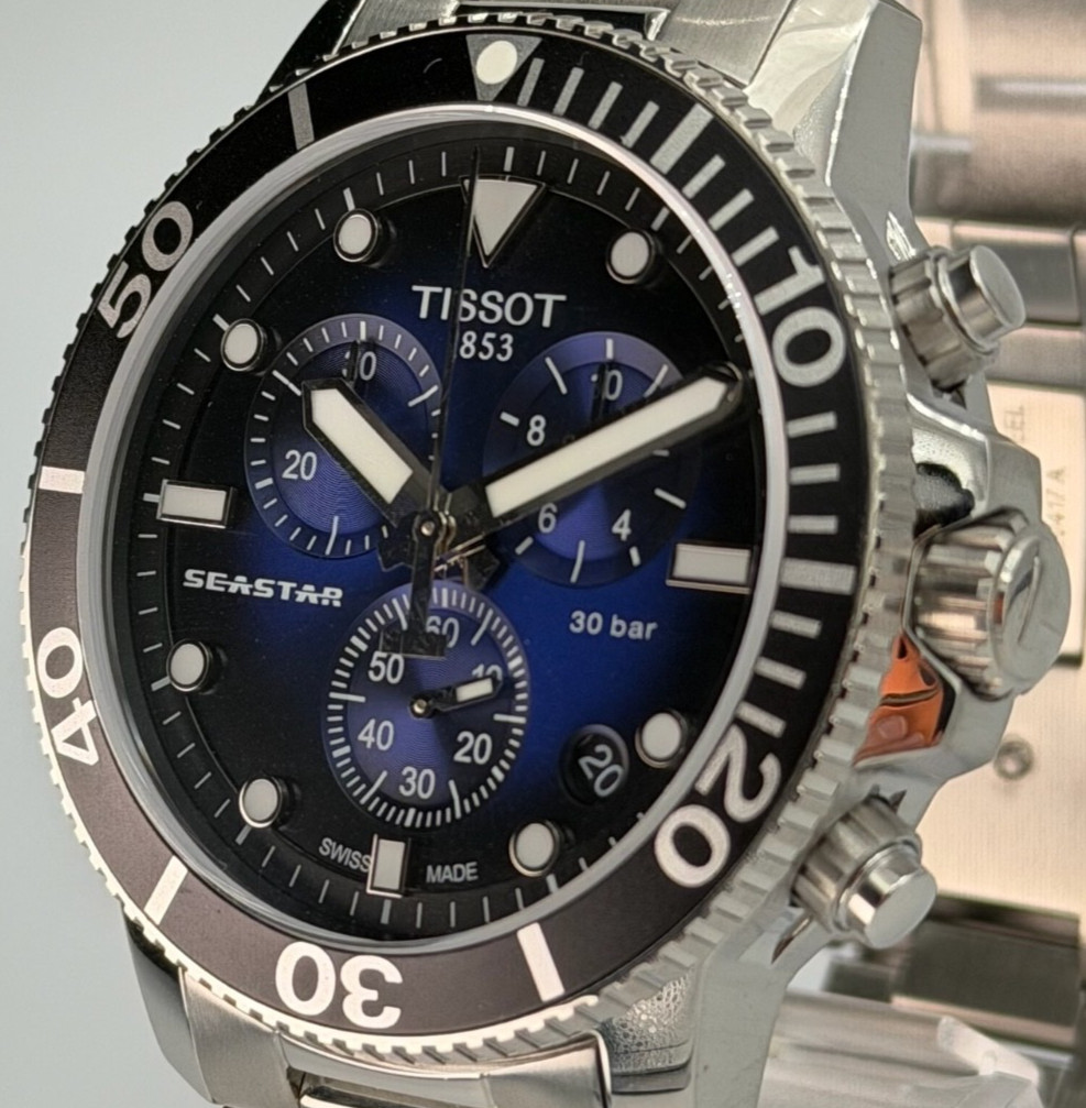 TISSOT Seastar 1000 Chronograph Blue Dial Men’s Watch T120.417.11.041.01