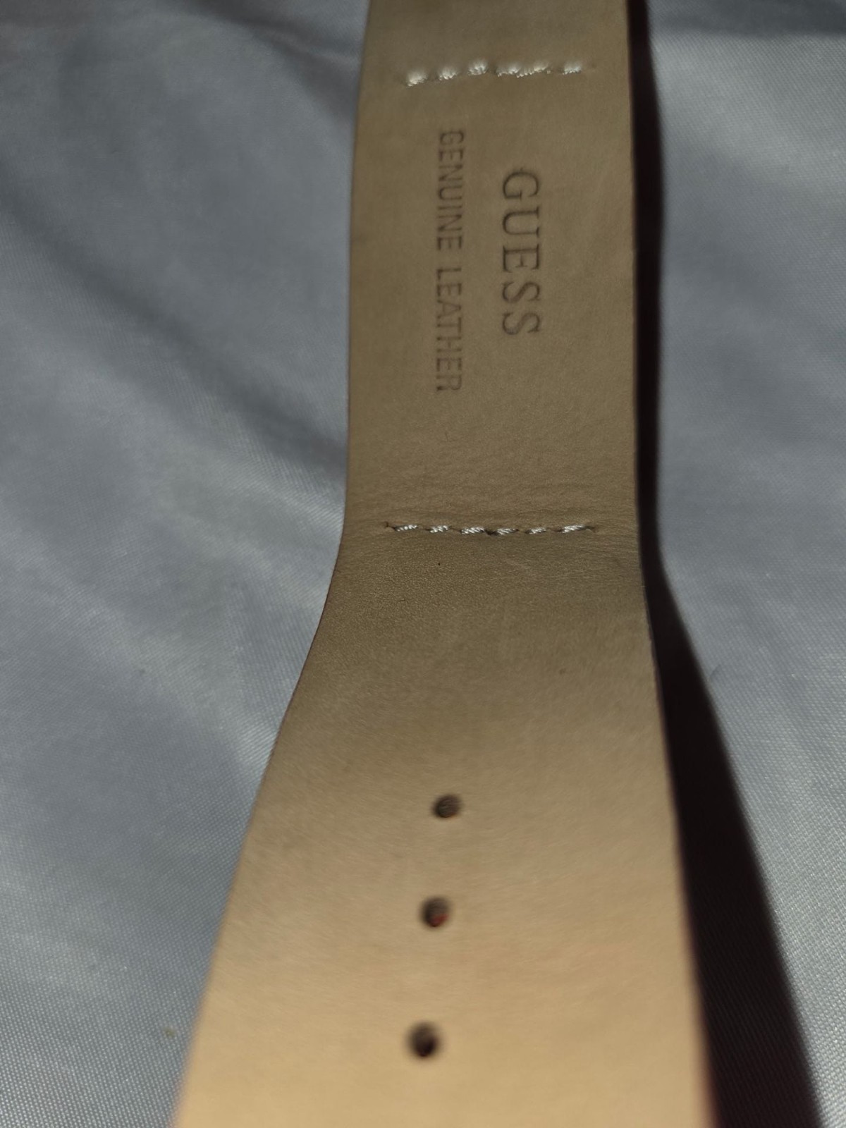 Guess Ladies Rose Gold Tone Glitz Dial Watch with Orange Suede Leather Strap U01