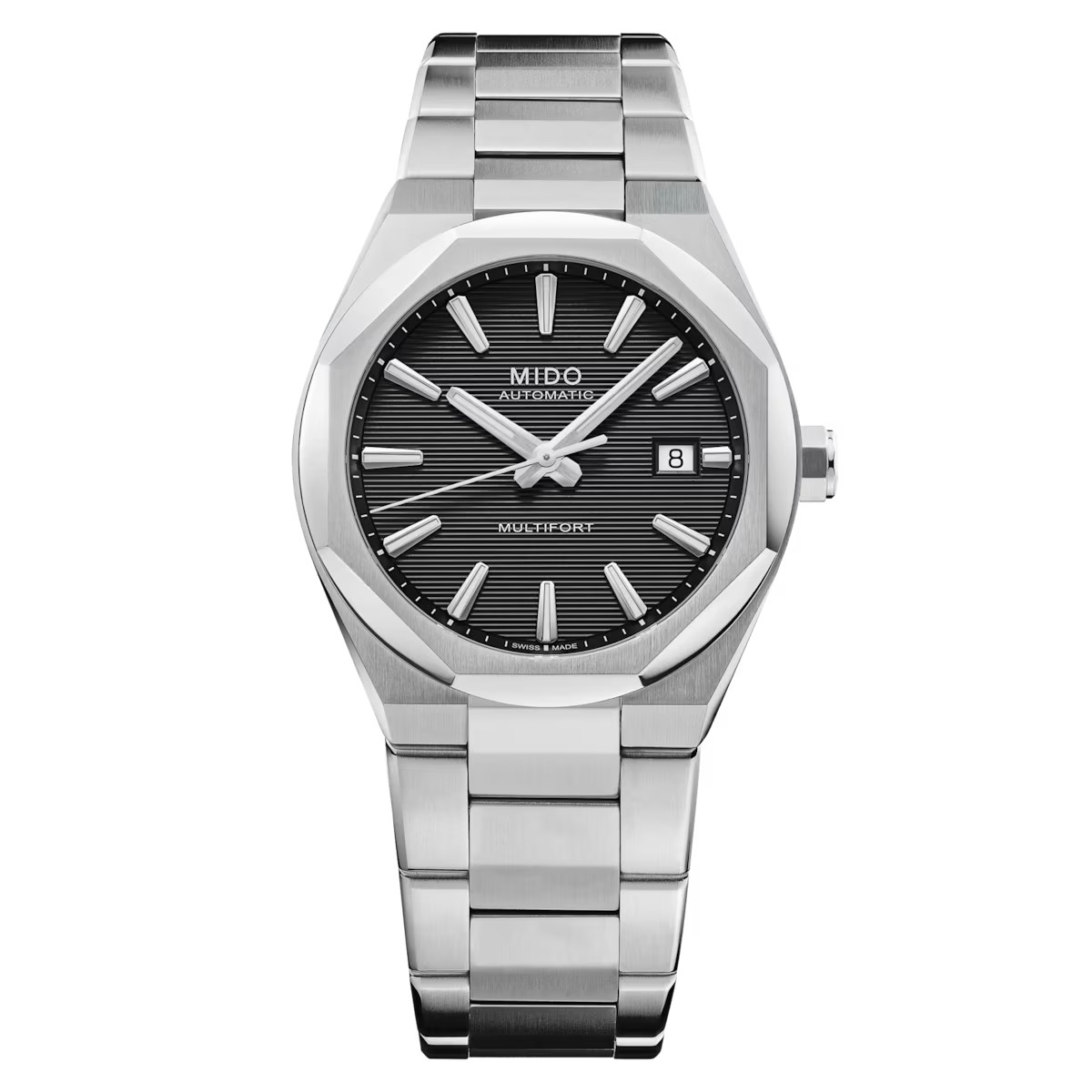 *BRAND NEW* Mido Multifort 8 One Crown Black Dial Men’s Watch M0555071105100