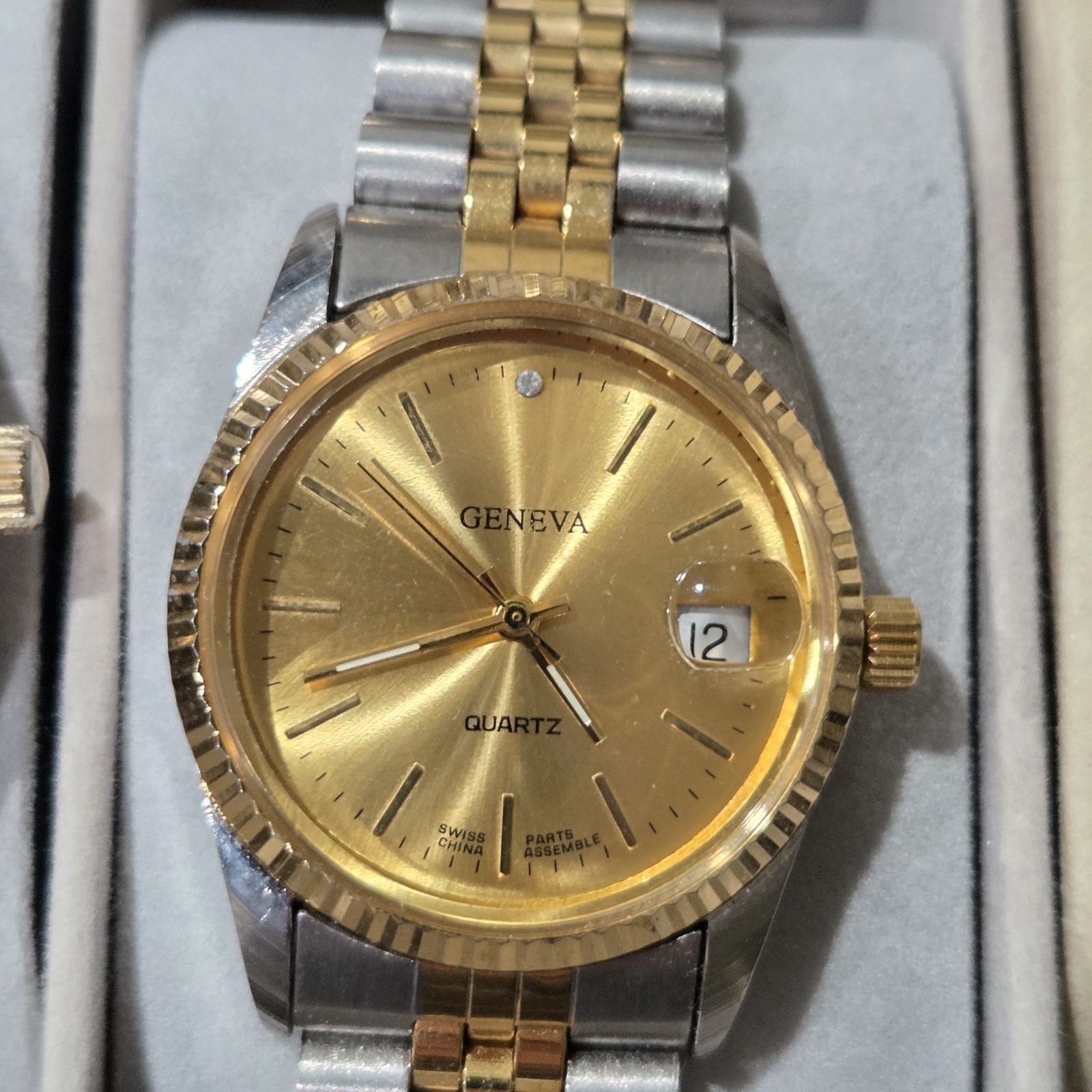 Men Flutes Bezel Watches lot. 8 Great Working Watches Various Brands Pre-owned