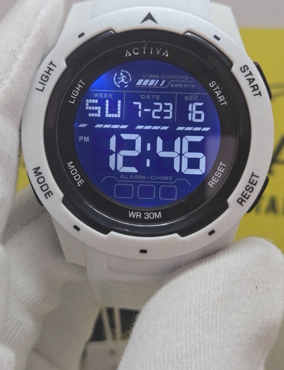 Invicta X Activa Men’s Multifunction Digital Watch 45mm White New! SHARP!!