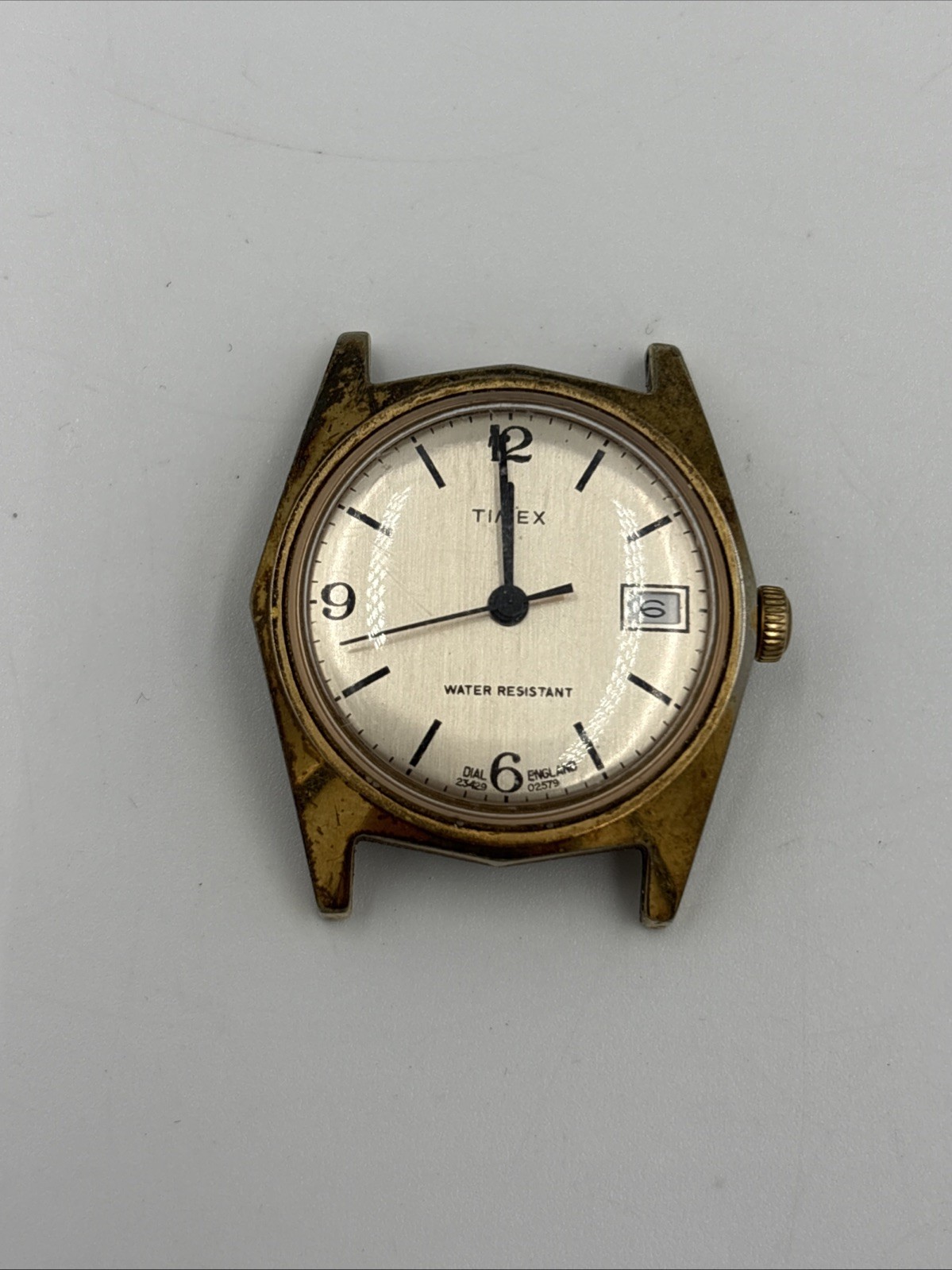 Vintage Timex Sprite 23429-02579 England Dial Not Working For Parts Or Repair