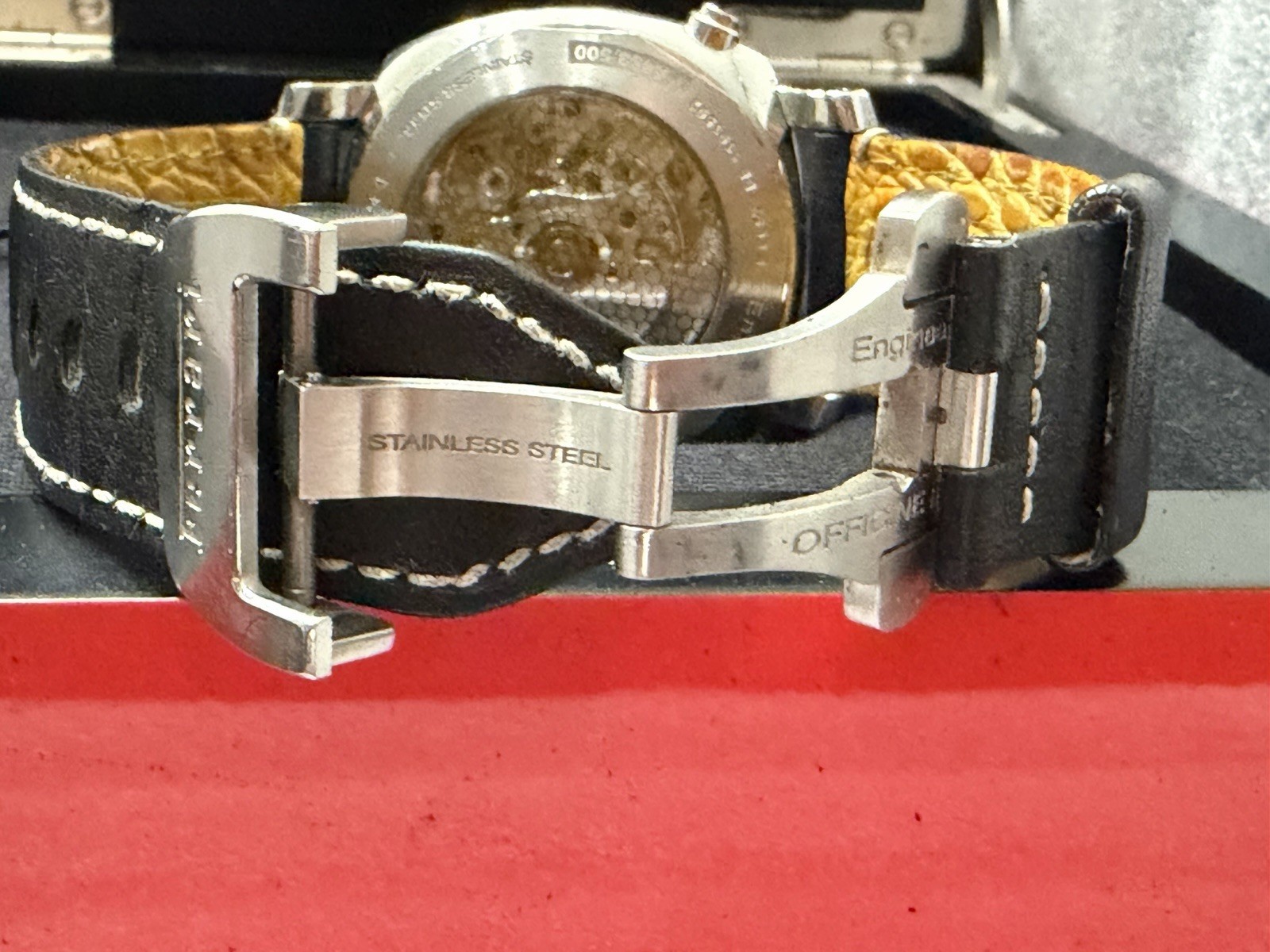 Panerai Ferrari Scuderia Rattrapante Steel Auto Mens 45mm Chrono Watch FER00010