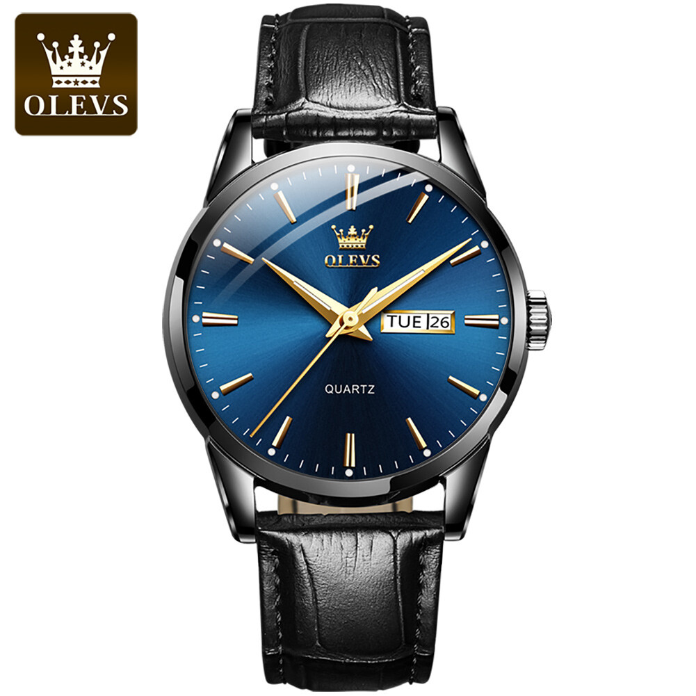 OLEVS New Luxury Men’s Watches Quartz Watch Waterproof Luminous Wristwatches